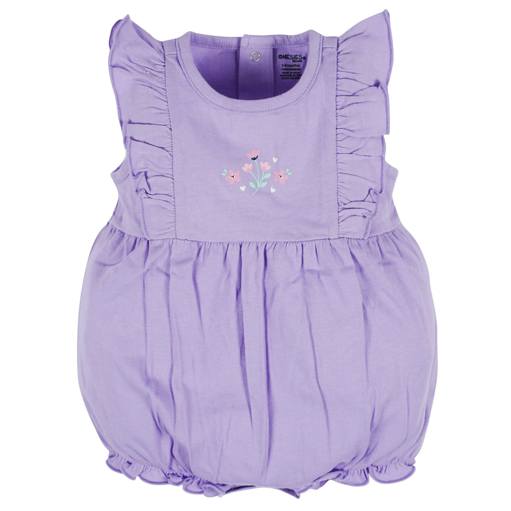Baby Girls Rainbow Floral Rompers