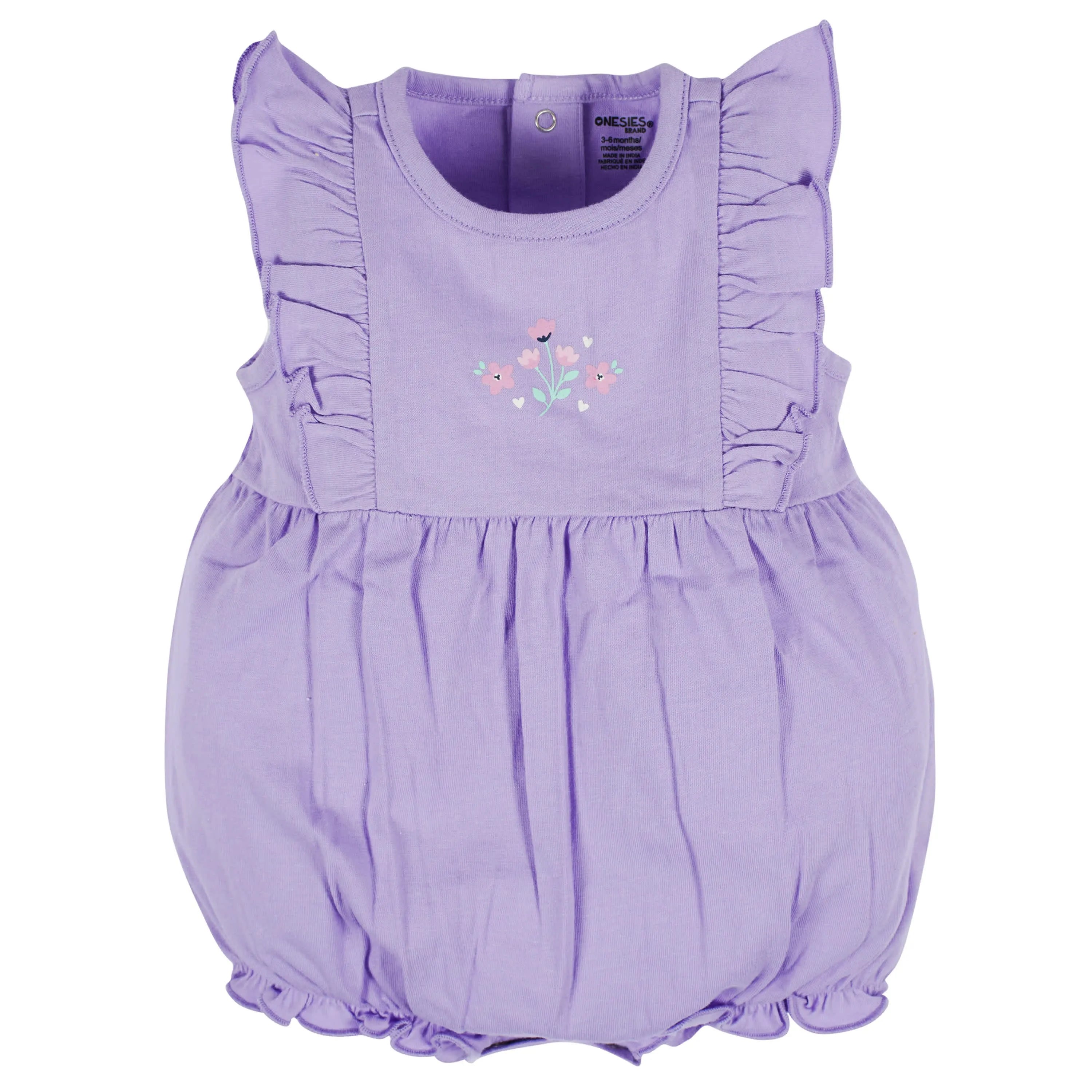 Baby Girls Rainbow Floral Rompers